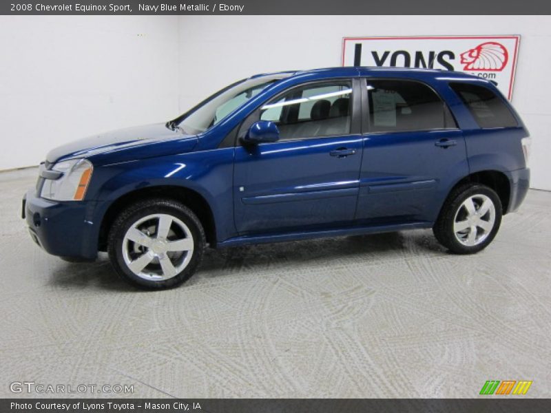 Navy Blue Metallic / Ebony 2008 Chevrolet Equinox Sport