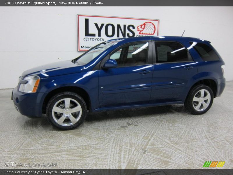 Navy Blue Metallic / Ebony 2008 Chevrolet Equinox Sport