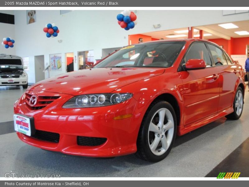 Volcanic Red / Black 2005 Mazda MAZDA6 i Sport Hatchback