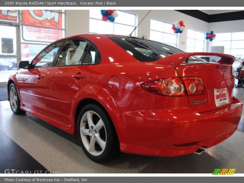 Volcanic Red / Black 2005 Mazda MAZDA6 i Sport Hatchback