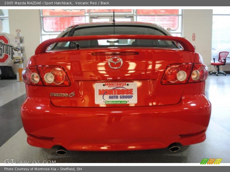 Volcanic Red / Black 2005 Mazda MAZDA6 i Sport Hatchback