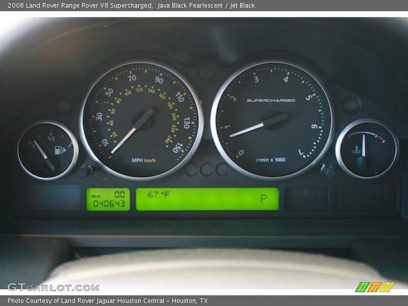 Java Black Pearlescent / Jet Black 2008 Land Rover Range Rover V8 Supercharged