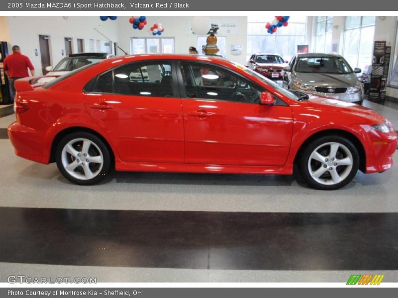 Volcanic Red / Black 2005 Mazda MAZDA6 i Sport Hatchback