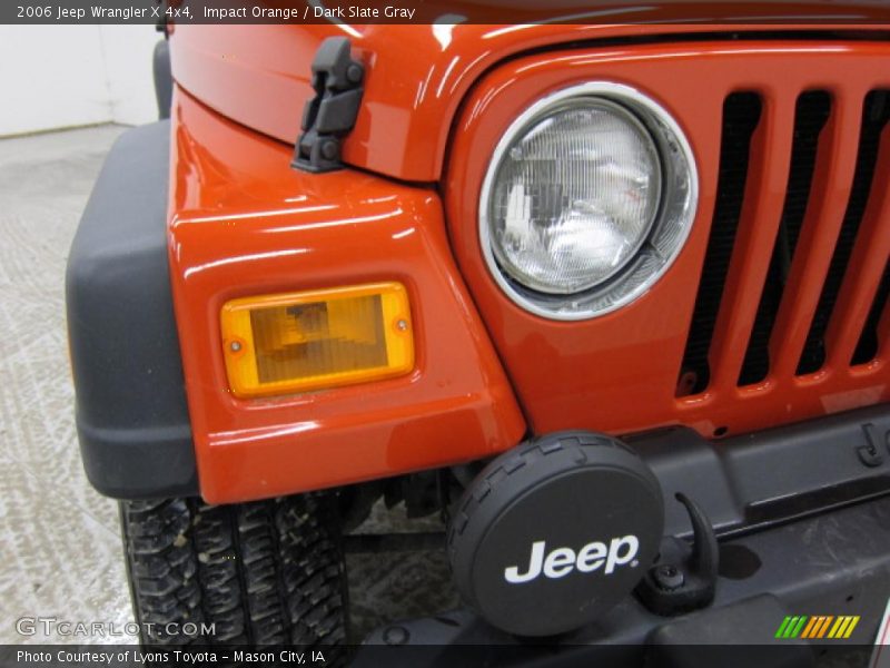 Impact Orange / Dark Slate Gray 2006 Jeep Wrangler X 4x4