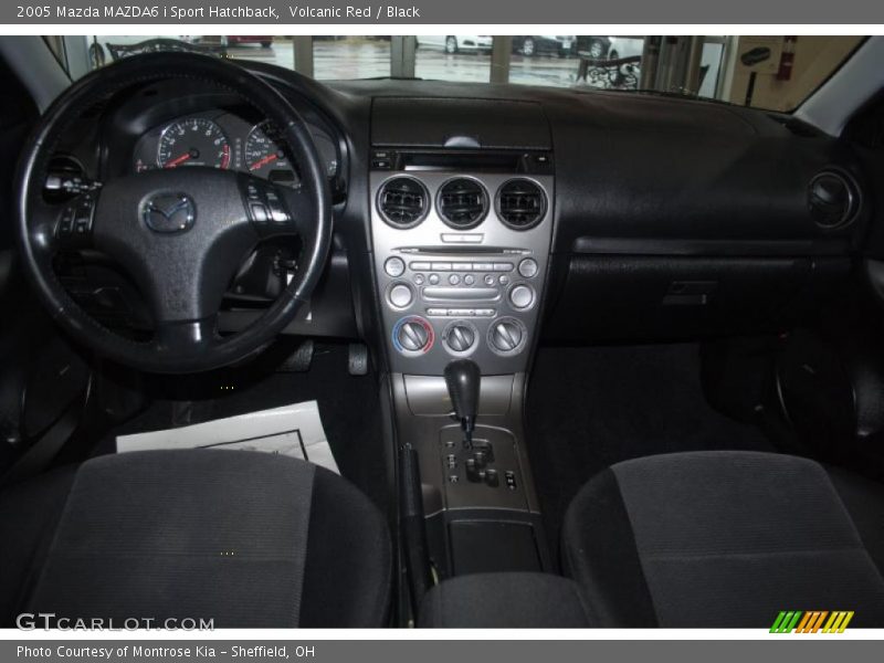 Volcanic Red / Black 2005 Mazda MAZDA6 i Sport Hatchback