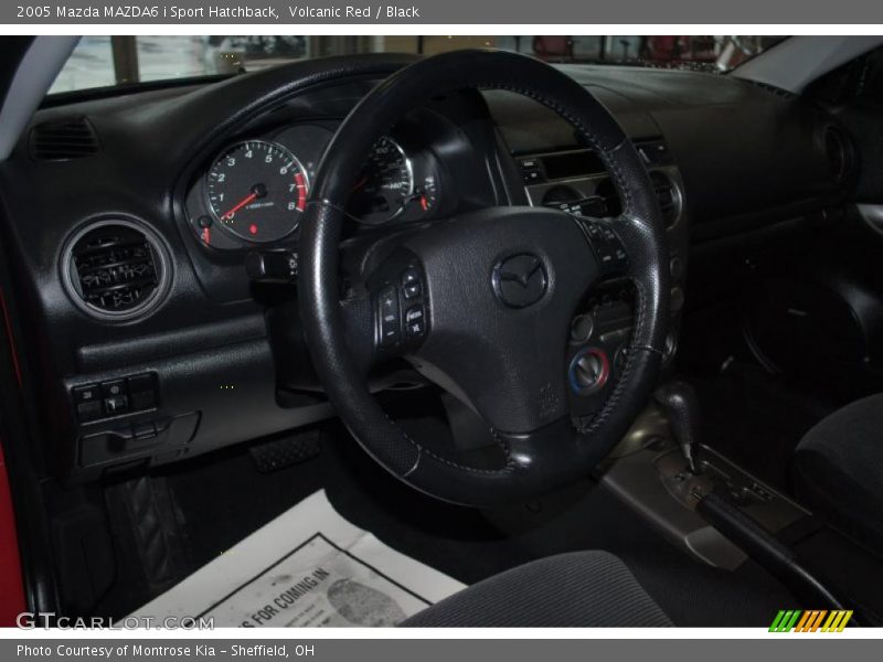 Volcanic Red / Black 2005 Mazda MAZDA6 i Sport Hatchback