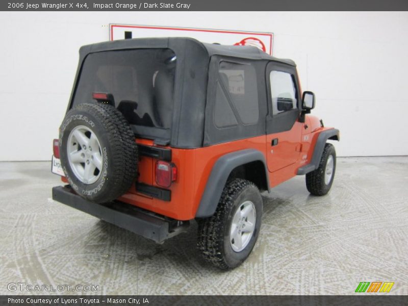 Impact Orange / Dark Slate Gray 2006 Jeep Wrangler X 4x4