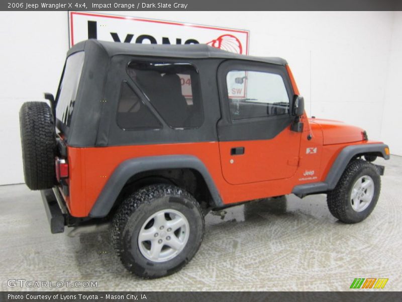 Impact Orange / Dark Slate Gray 2006 Jeep Wrangler X 4x4
