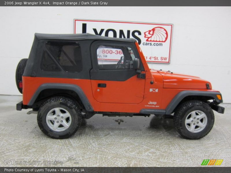 Impact Orange / Dark Slate Gray 2006 Jeep Wrangler X 4x4