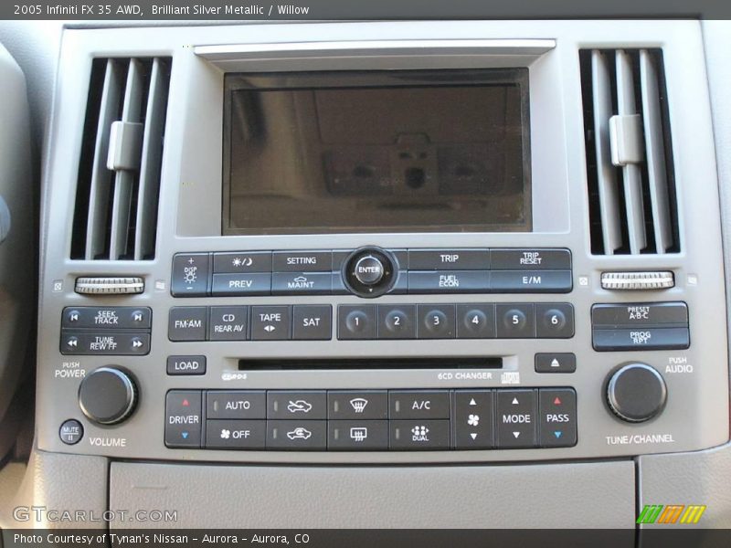 Brilliant Silver Metallic / Willow 2005 Infiniti FX 35 AWD