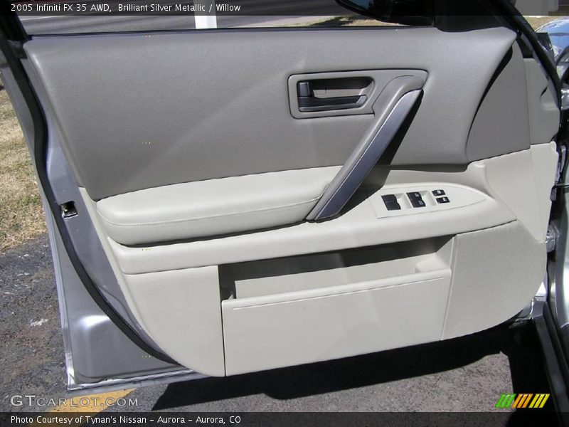 Brilliant Silver Metallic / Willow 2005 Infiniti FX 35 AWD