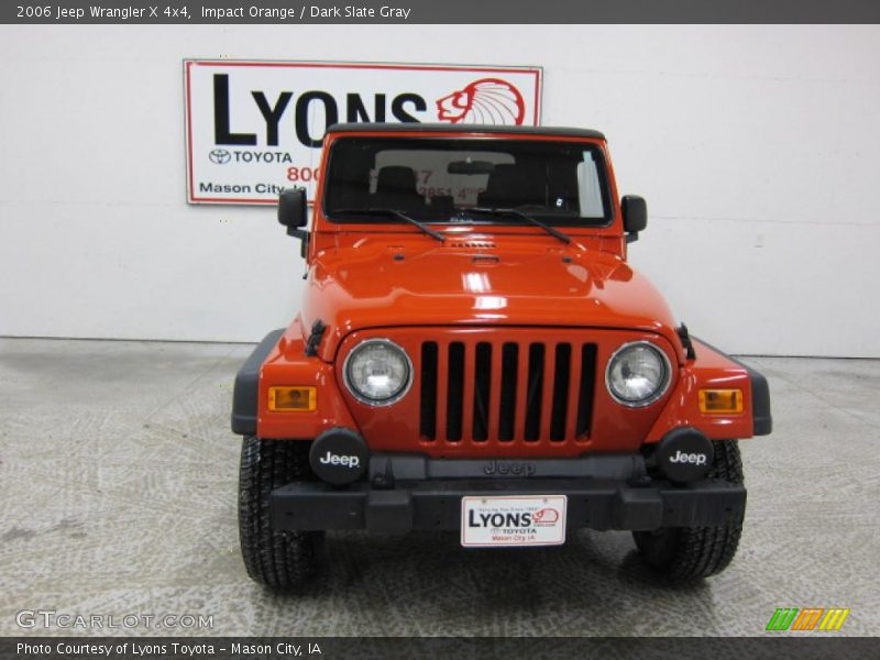 Impact Orange / Dark Slate Gray 2006 Jeep Wrangler X 4x4