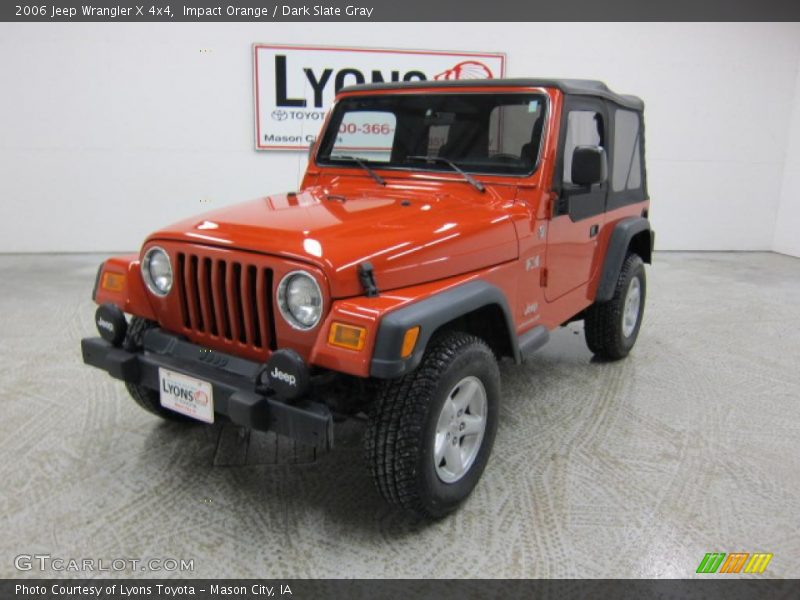 Impact Orange / Dark Slate Gray 2006 Jeep Wrangler X 4x4