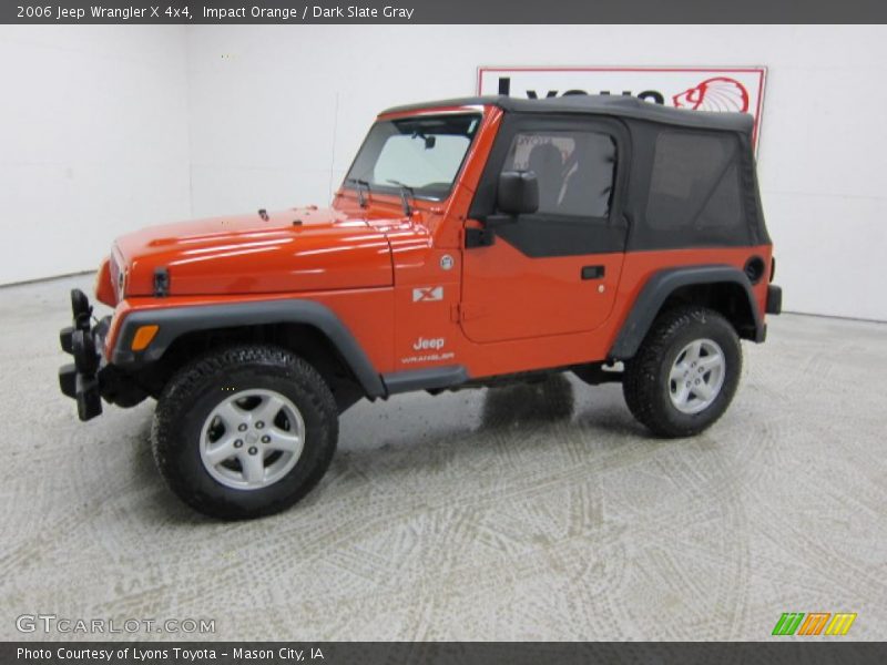 Impact Orange / Dark Slate Gray 2006 Jeep Wrangler X 4x4