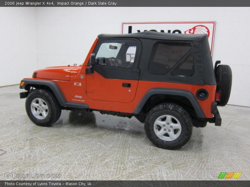 Impact Orange / Dark Slate Gray 2006 Jeep Wrangler X 4x4