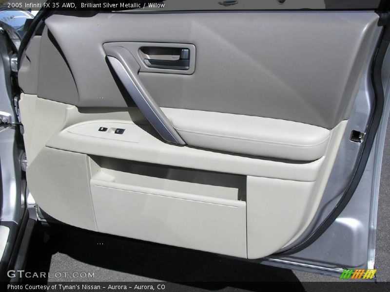 Brilliant Silver Metallic / Willow 2005 Infiniti FX 35 AWD
