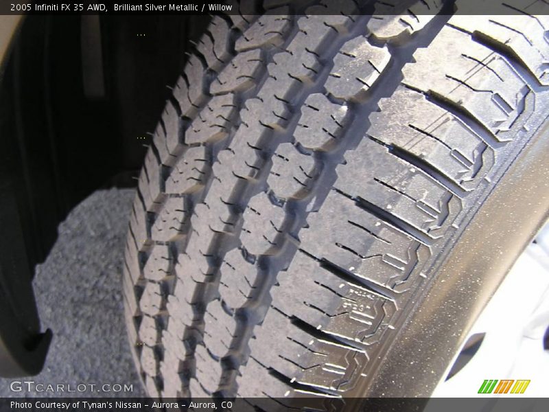 Brilliant Silver Metallic / Willow 2005 Infiniti FX 35 AWD