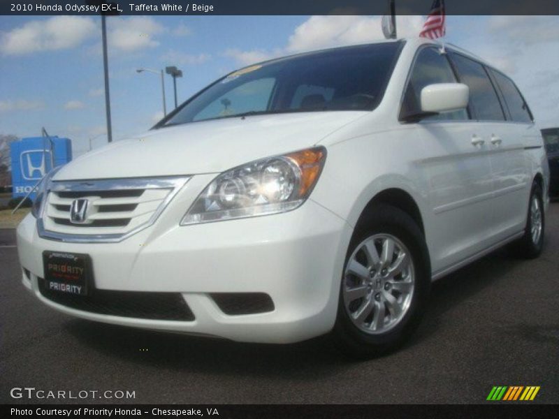 Taffeta White / Beige 2010 Honda Odyssey EX-L