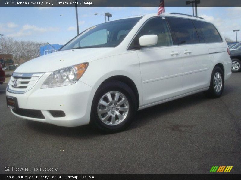 Taffeta White / Beige 2010 Honda Odyssey EX-L