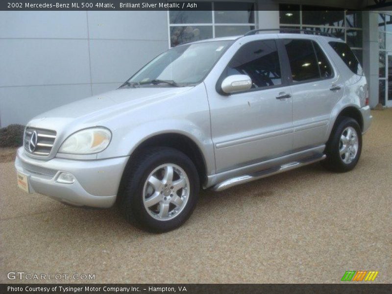 Brilliant Silver Metallic / Ash 2002 Mercedes-Benz ML 500 4Matic