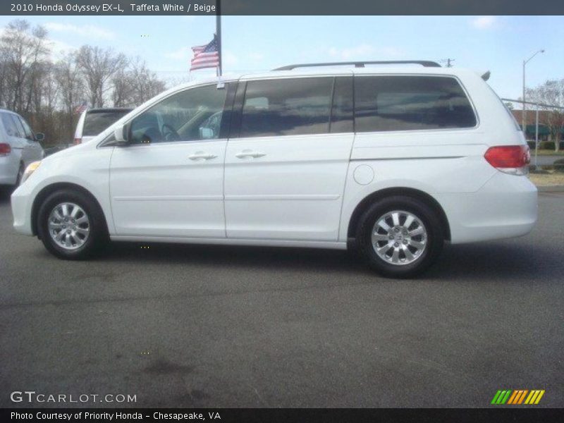 Taffeta White / Beige 2010 Honda Odyssey EX-L