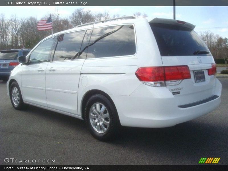 Taffeta White / Beige 2010 Honda Odyssey EX-L