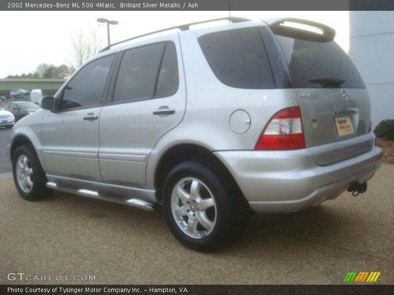 Brilliant Silver Metallic / Ash 2002 Mercedes-Benz ML 500 4Matic