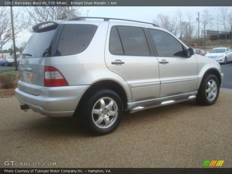 Brilliant Silver Metallic / Ash 2002 Mercedes-Benz ML 500 4Matic
