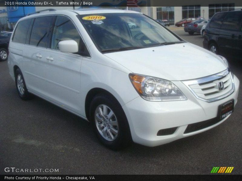 Taffeta White / Beige 2010 Honda Odyssey EX-L