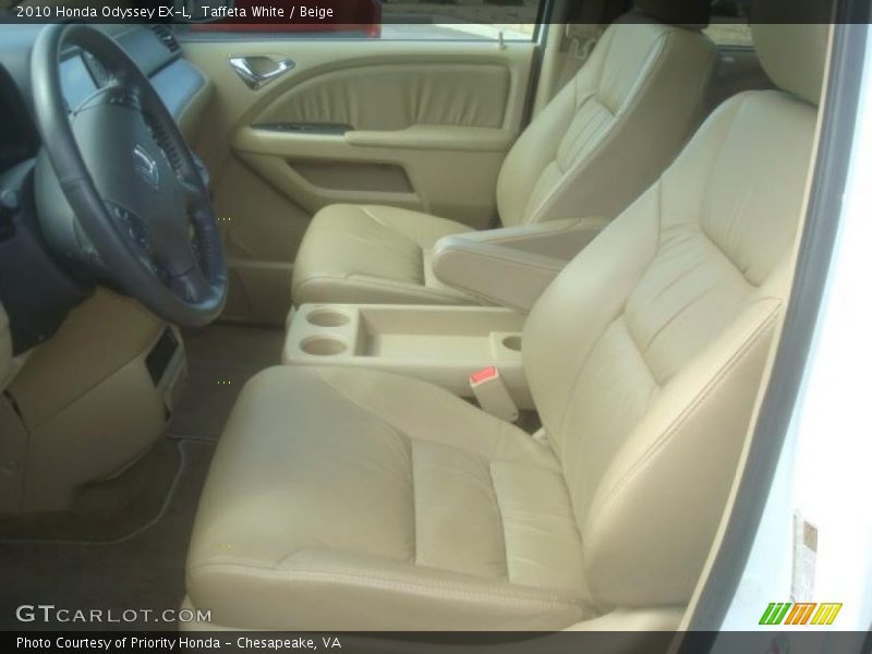 Taffeta White / Beige 2010 Honda Odyssey EX-L