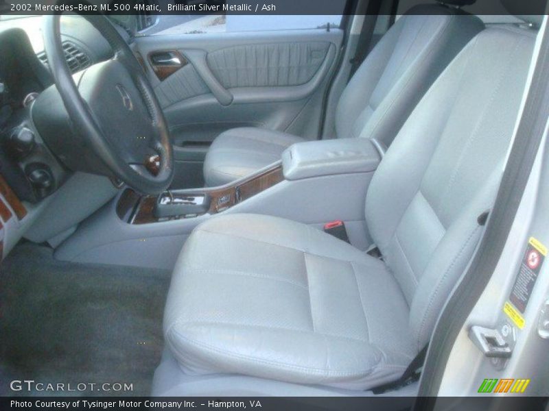 Brilliant Silver Metallic / Ash 2002 Mercedes-Benz ML 500 4Matic