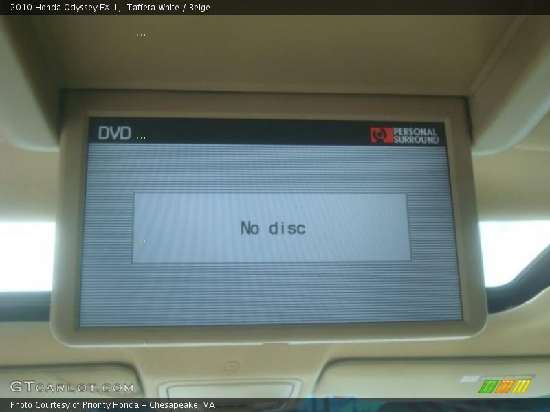 Taffeta White / Beige 2010 Honda Odyssey EX-L