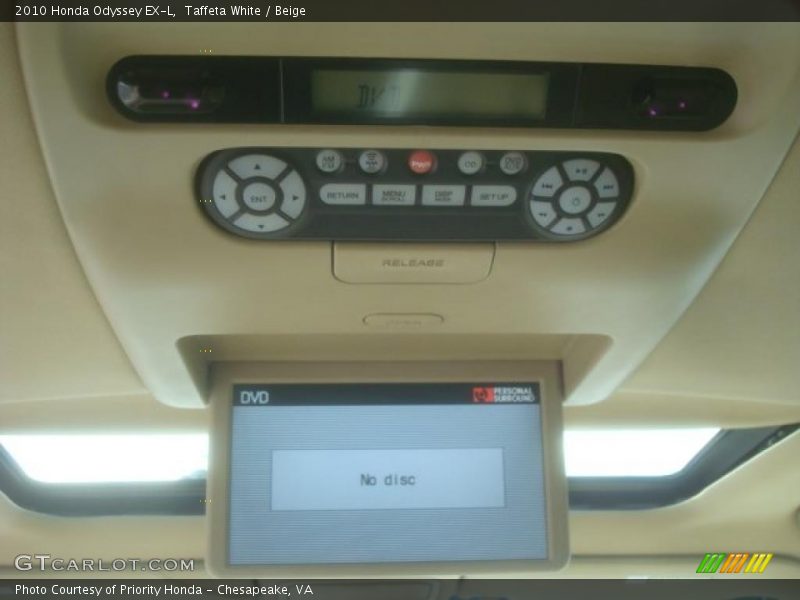 Taffeta White / Beige 2010 Honda Odyssey EX-L