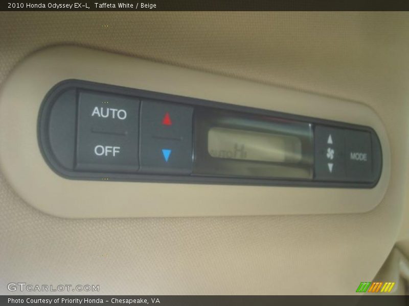 Taffeta White / Beige 2010 Honda Odyssey EX-L