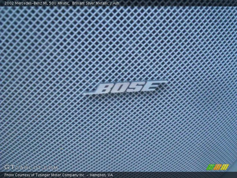 Brilliant Silver Metallic / Ash 2002 Mercedes-Benz ML 500 4Matic