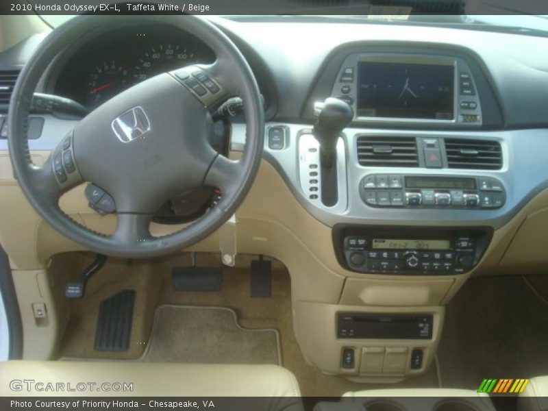 Taffeta White / Beige 2010 Honda Odyssey EX-L