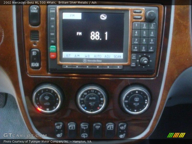 Brilliant Silver Metallic / Ash 2002 Mercedes-Benz ML 500 4Matic