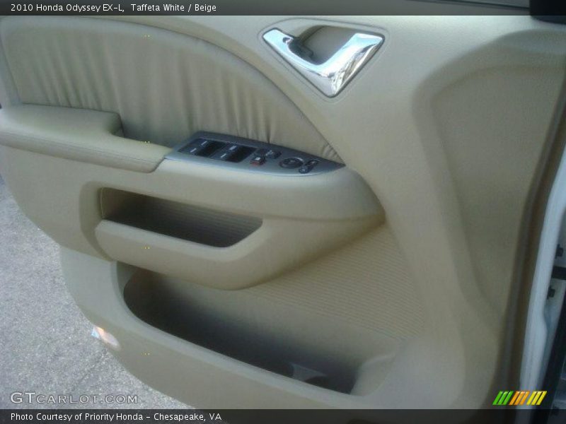 Taffeta White / Beige 2010 Honda Odyssey EX-L