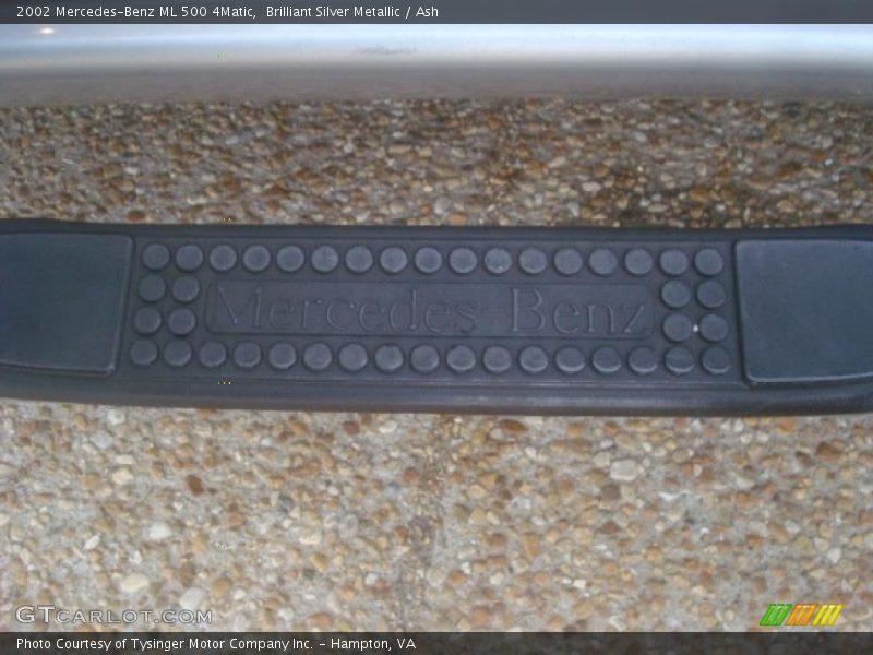 Brilliant Silver Metallic / Ash 2002 Mercedes-Benz ML 500 4Matic