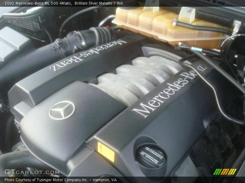 Brilliant Silver Metallic / Ash 2002 Mercedes-Benz ML 500 4Matic