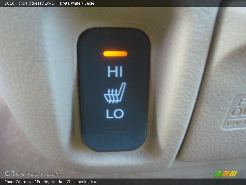 Taffeta White / Beige 2010 Honda Odyssey EX-L