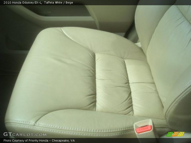 Taffeta White / Beige 2010 Honda Odyssey EX-L