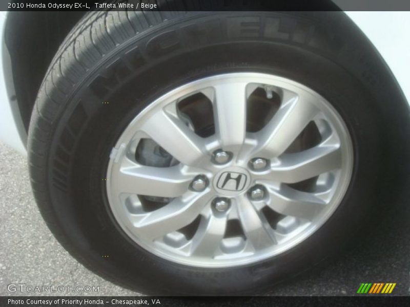 Taffeta White / Beige 2010 Honda Odyssey EX-L