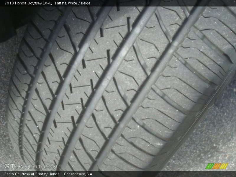 Taffeta White / Beige 2010 Honda Odyssey EX-L