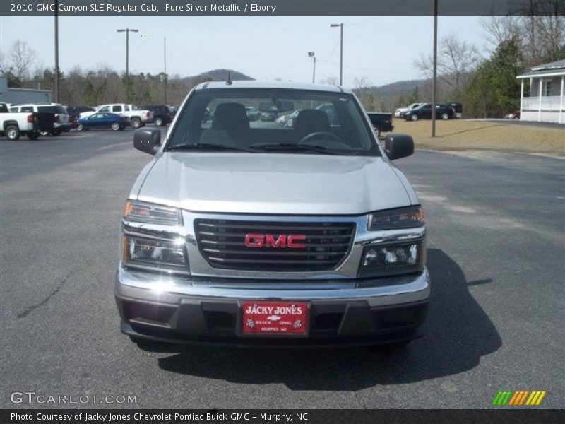 Pure Silver Metallic / Ebony 2010 GMC Canyon SLE Regular Cab