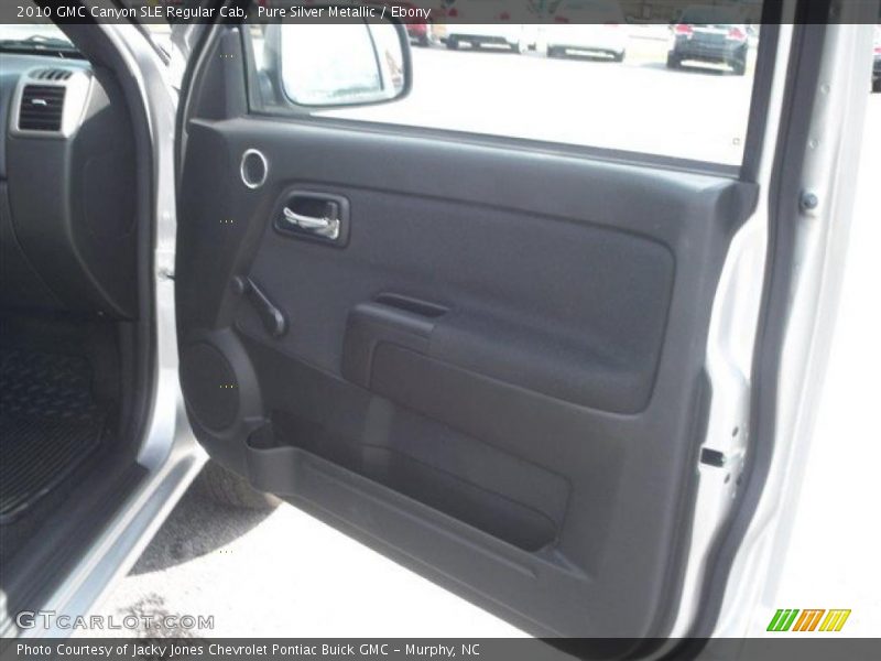Pure Silver Metallic / Ebony 2010 GMC Canyon SLE Regular Cab
