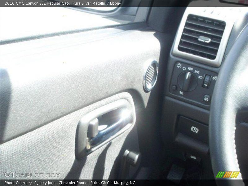 Pure Silver Metallic / Ebony 2010 GMC Canyon SLE Regular Cab