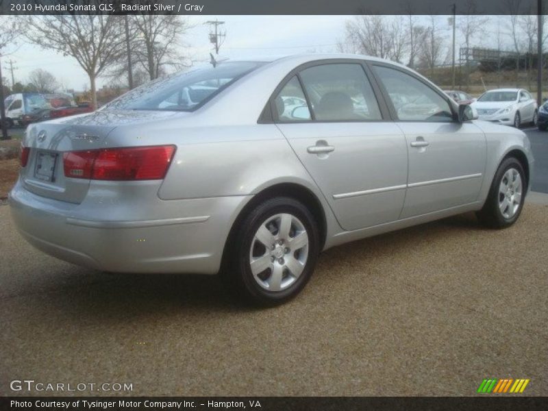 Radiant Silver / Gray 2010 Hyundai Sonata GLS