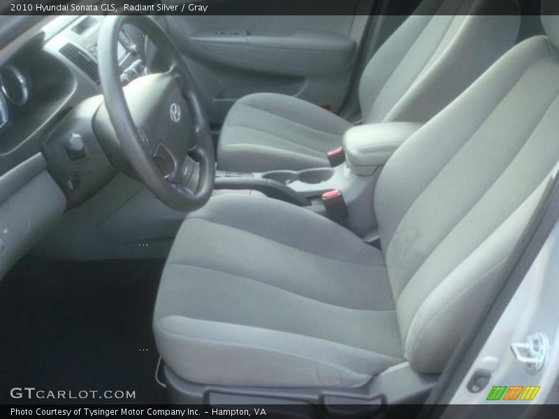 Radiant Silver / Gray 2010 Hyundai Sonata GLS