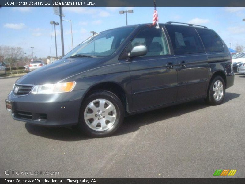 Sage Brush Pearl / Gray 2004 Honda Odyssey EX